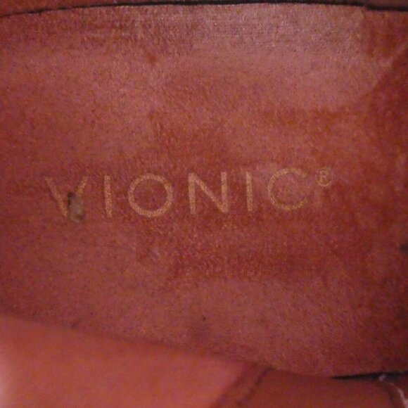 Vionic Madeline Brown Suede Boho Tassle Zipper Heeled Ankle Boots Womens 8.5 - Picture 12 of 13